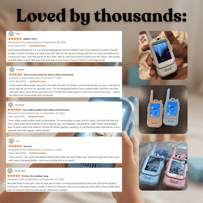 TalkMate Video Walkie-Talkies for Kids