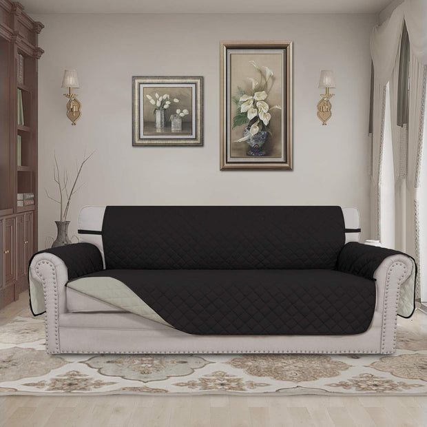 Water-Resistant Reversible Quilted Sofa Slipcover