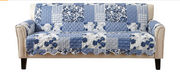 Scalloped Quilted Patchwork Sofa Protector